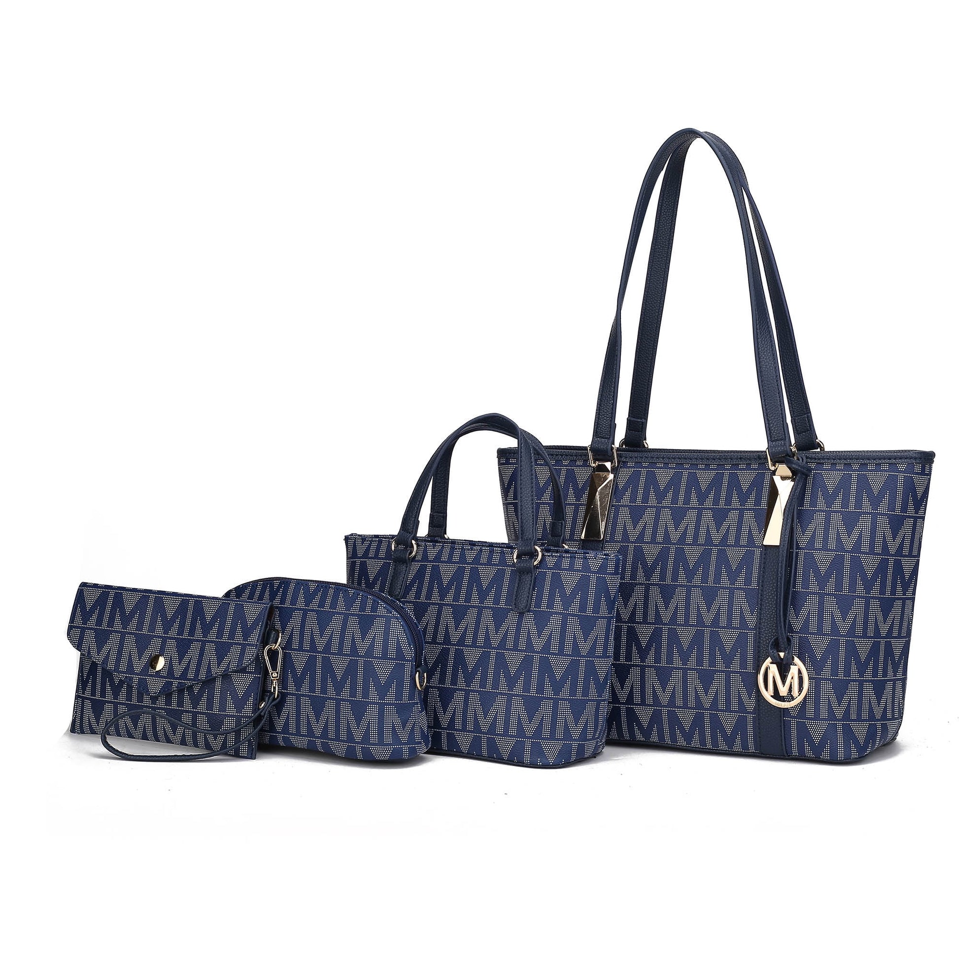 Tote Bag - 4 Pcs Set - Navy Blue