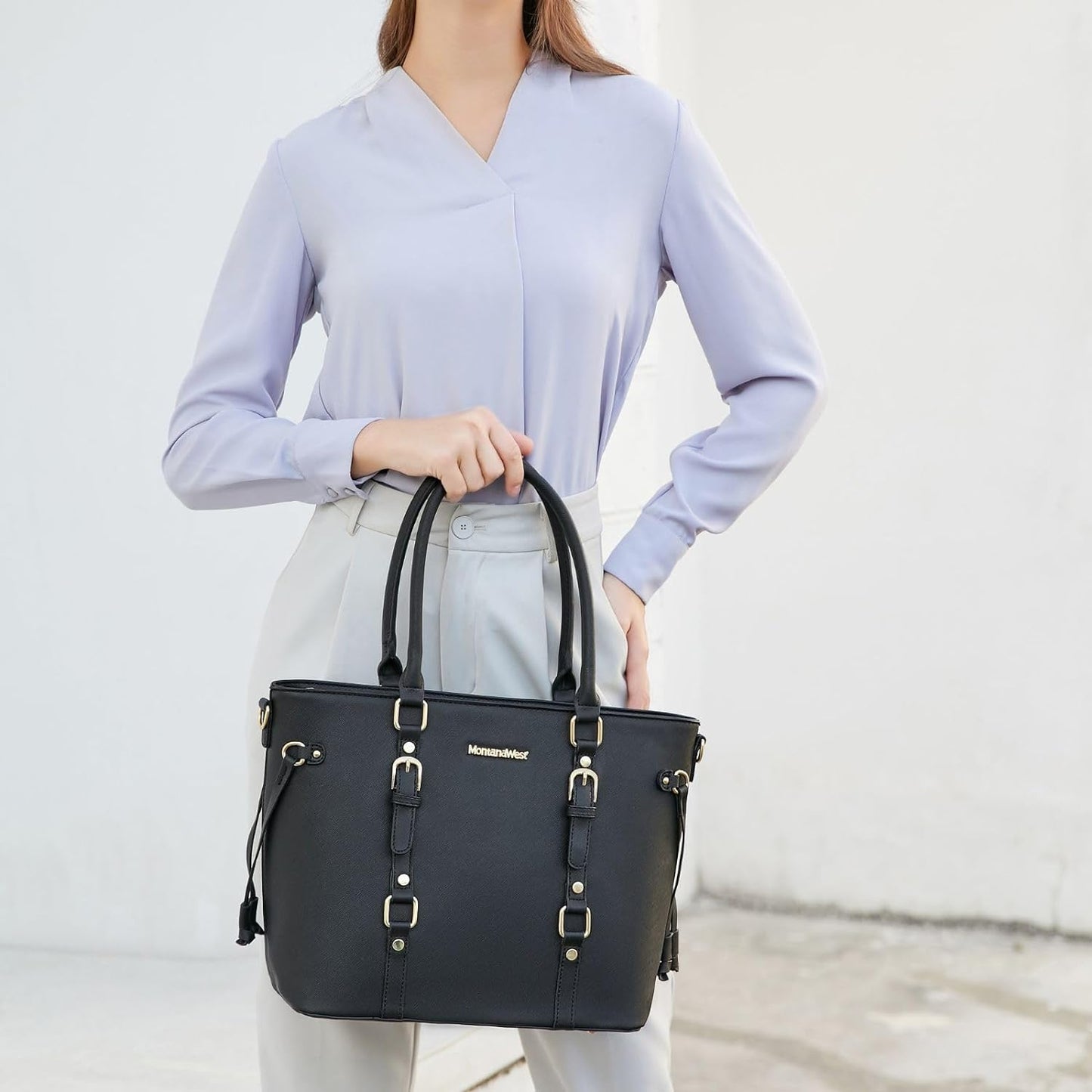 MW Tote Bag, Shoulder Satchel, and Wallet Set