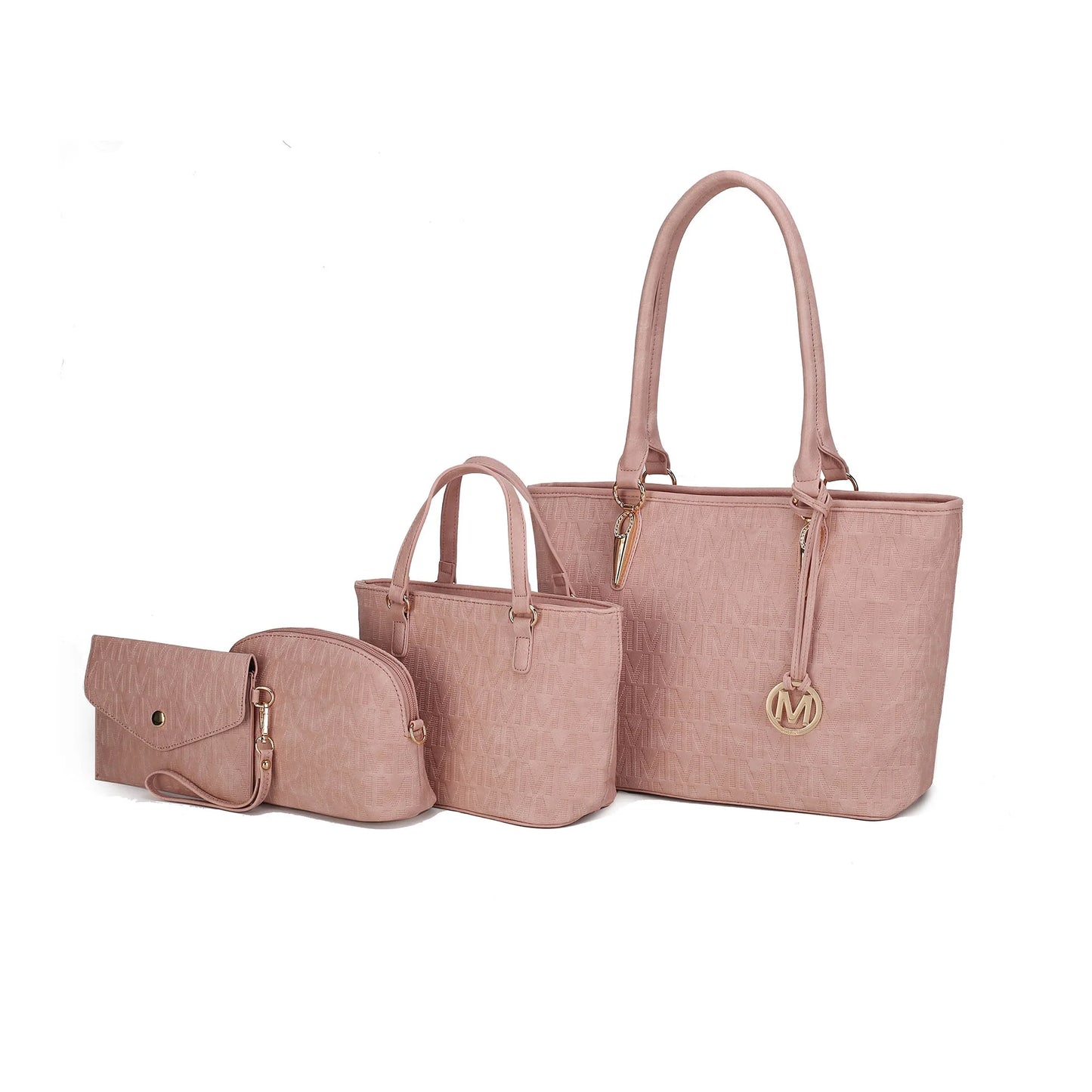 Tote Bag – 4 Pcs Set - Rose Pink