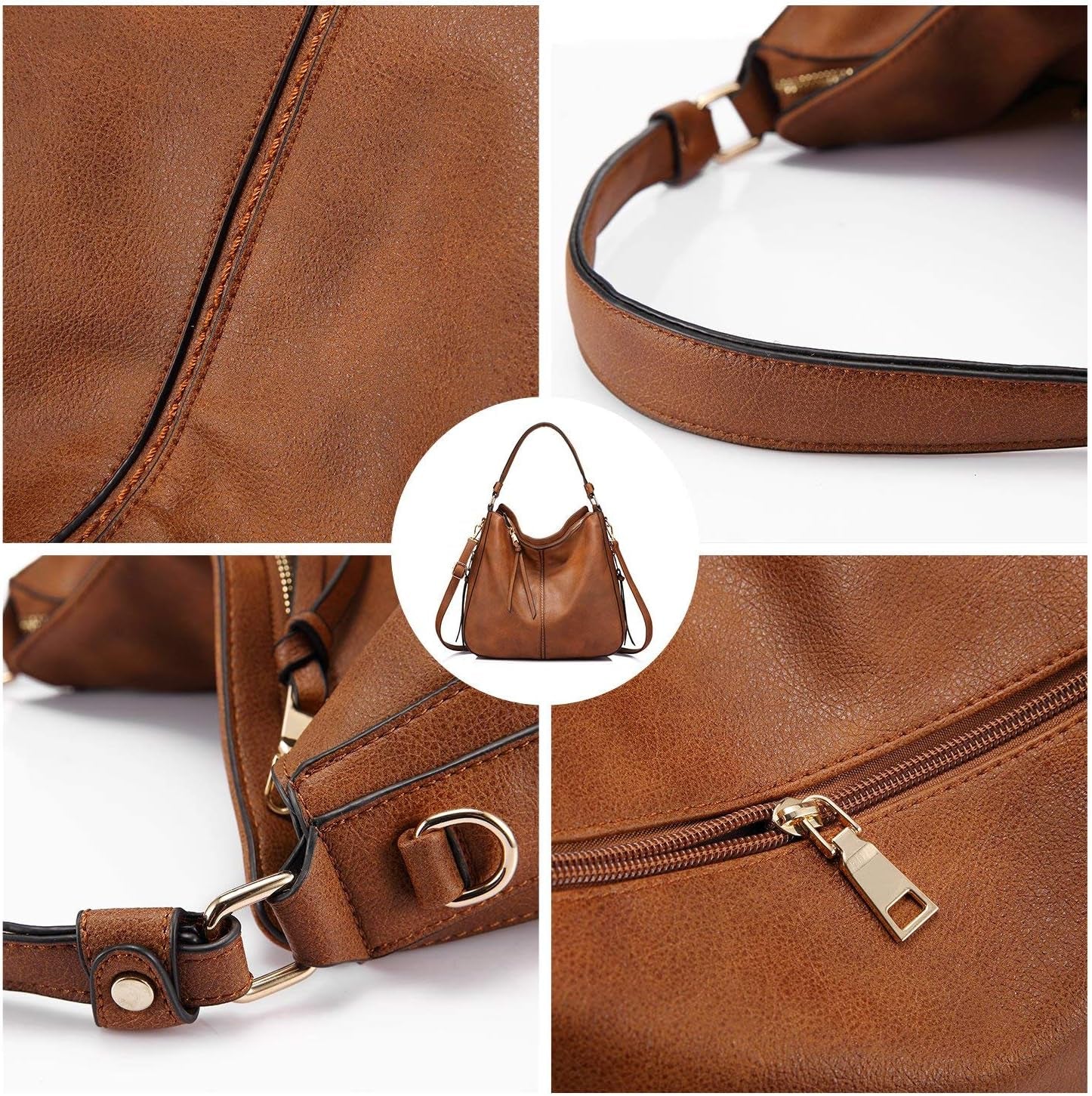 Hobo Crossbody Bucket Purse