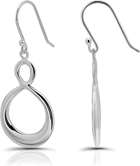 Figure Dangle Earrings 925 Sterling Silver45Mm 