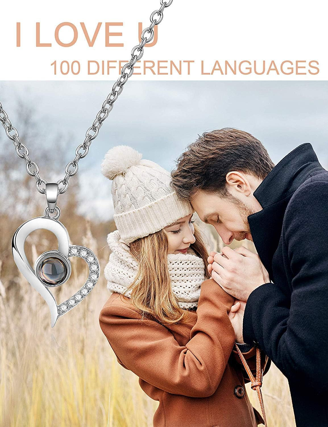 I Love You Necklace 100 Languages 