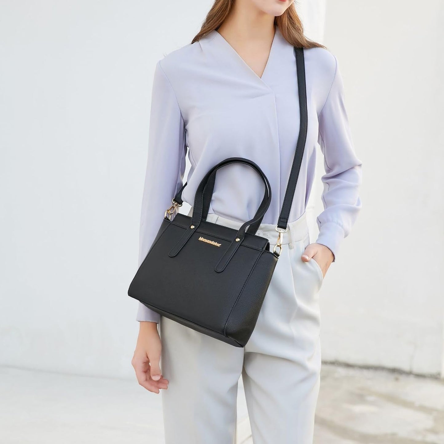 MW Tote Bag, Shoulder Satchel, and Wallet Set