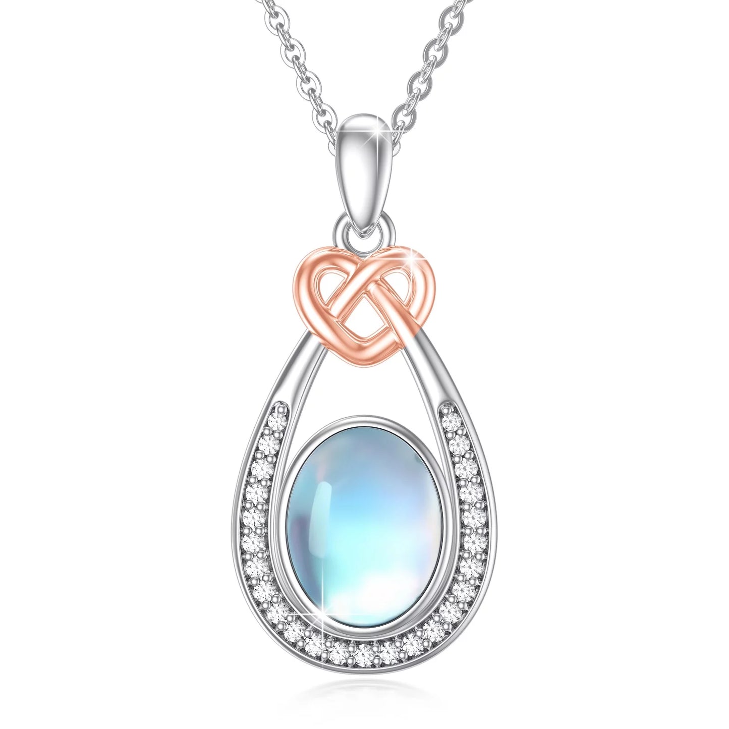 Moonstone 925 Sterling Silver Teardrop Pendant 