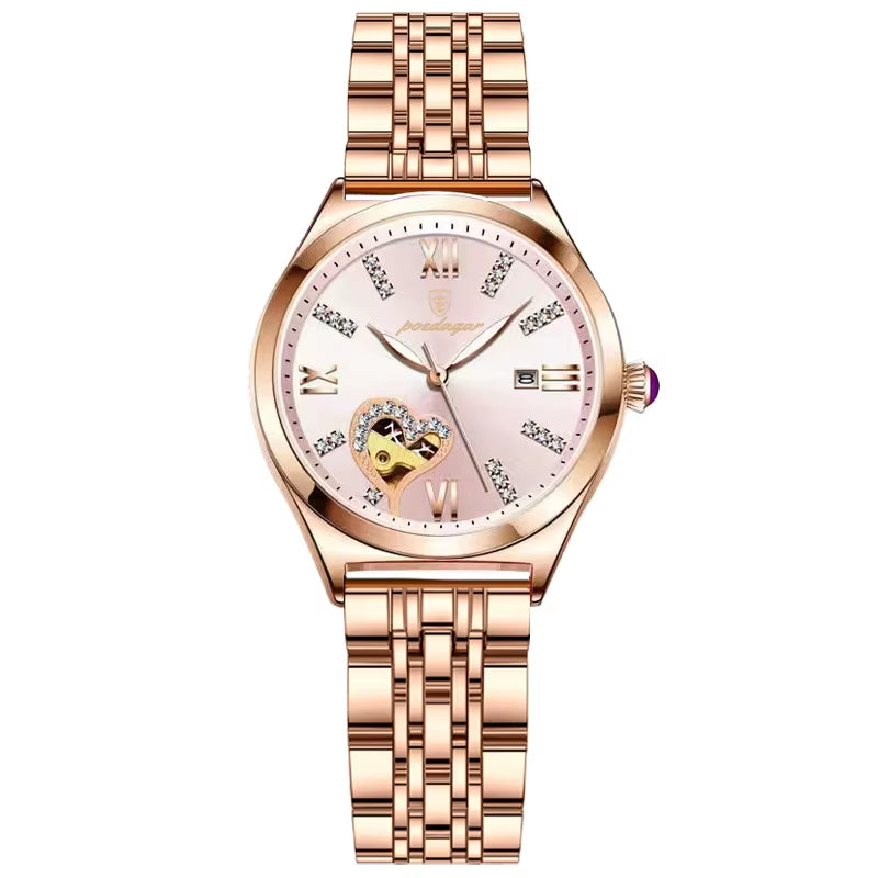 Rose Gold Stainless Stain Steel Women's Watch