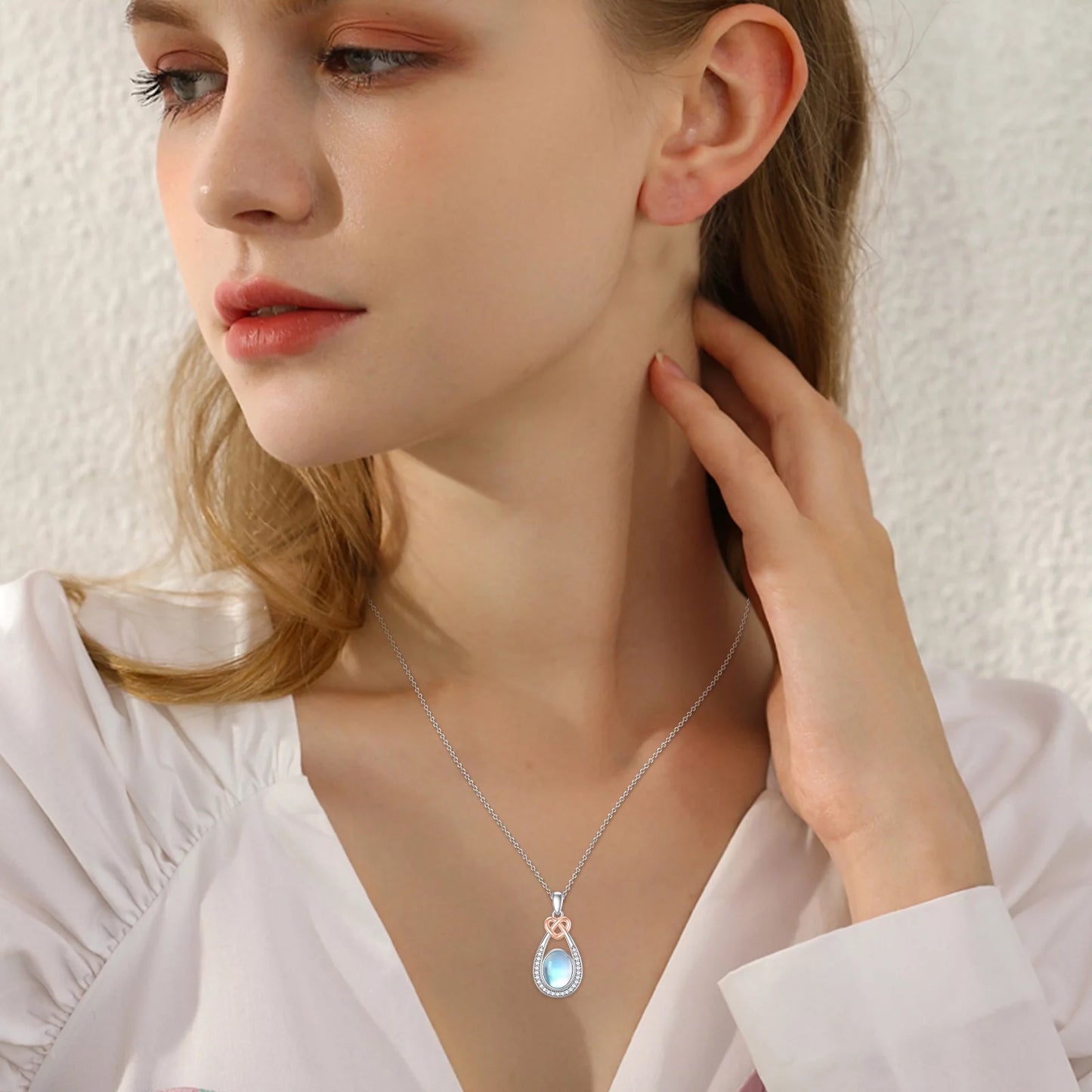 Moonstone 925 Sterling Silver Teardrop Pendant 