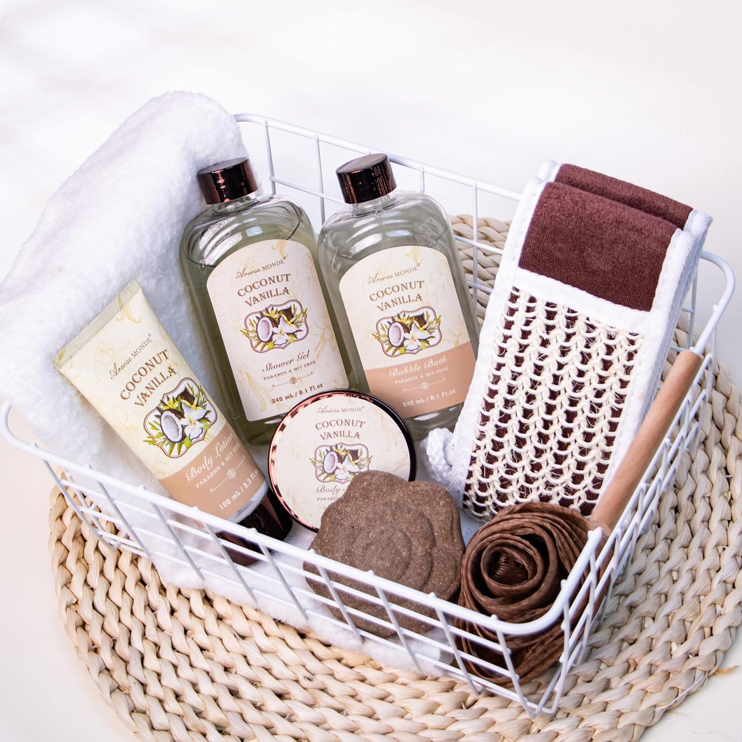 Coconut Vanilla Bath Gift Set